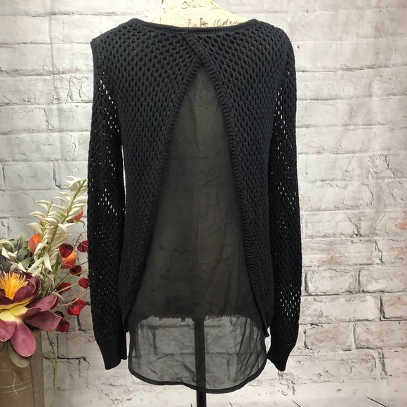 Bar III Sweaters - Bar III | Sexy Sheer Back Sweater